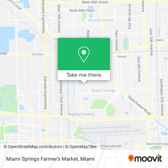 Mapa de Miami Springs Farmer's Market