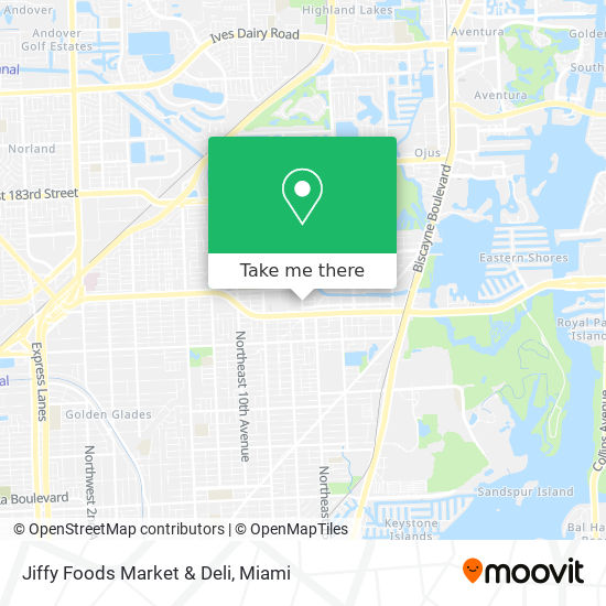 Mapa de Jiffy Foods Market & Deli