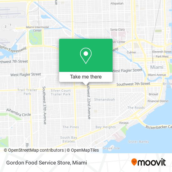 Mapa de Gordon Food Service Store