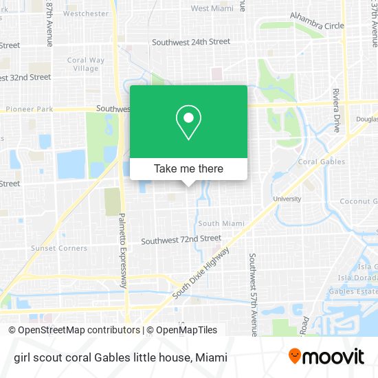 girl scout coral Gables little house map