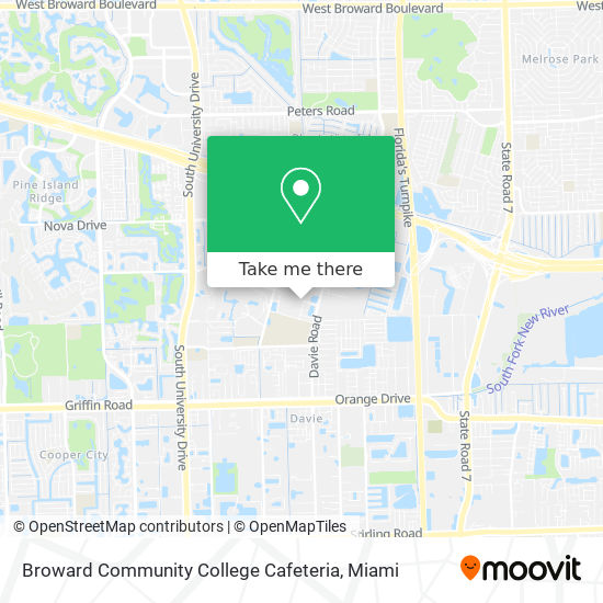 Broward Community College Cafeteria map