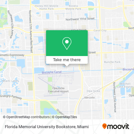 Mapa de Florida Memorial University Bookstore