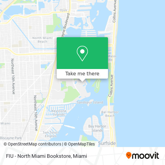 Mapa de FIU - North Miami Bookstore