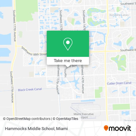 Mapa de Hammocks Middle School