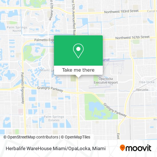 Herbalife WareHouse Miami / OpaLocka map