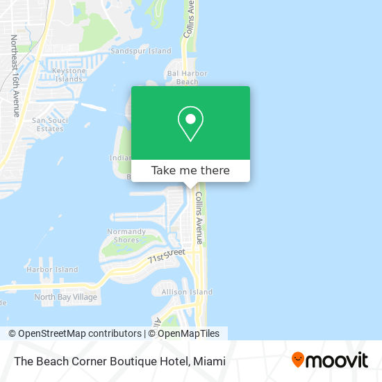 Mapa de The Beach Corner Boutique Hotel