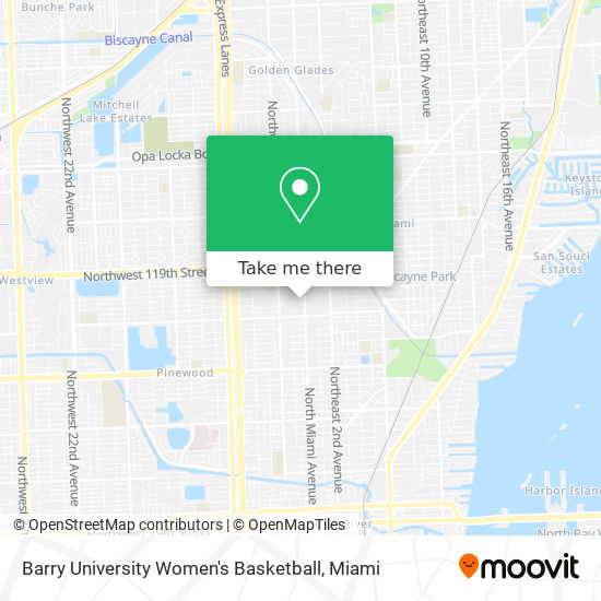 Barry University Women's Basketball map