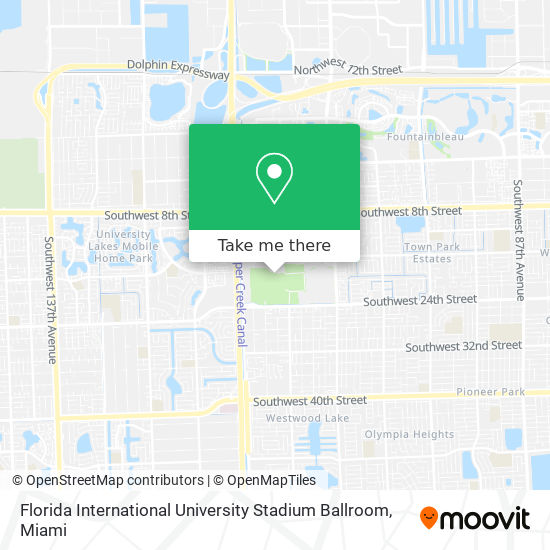 Mapa de Florida International University Stadium Ballroom