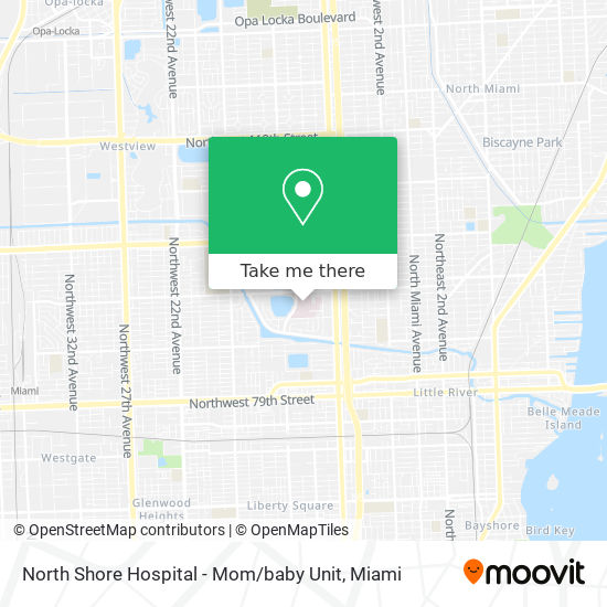 Mapa de North Shore Hospital - Mom / baby Unit