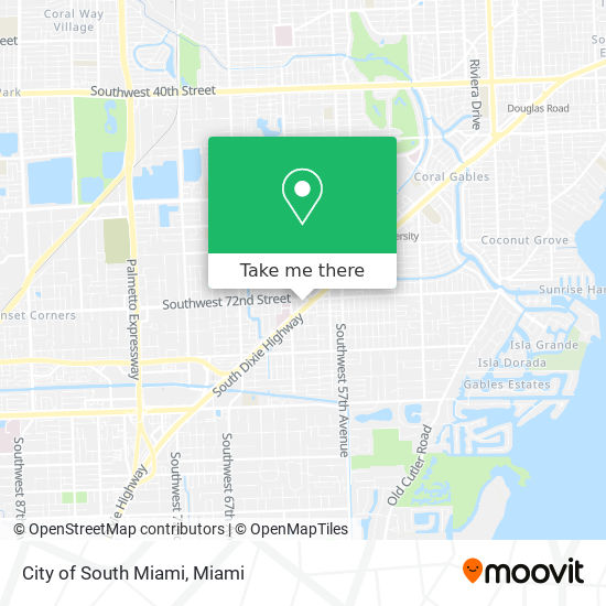 Mapa de City of South Miami