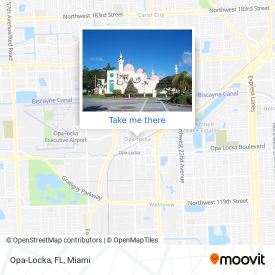 Opa-Locka, FL map