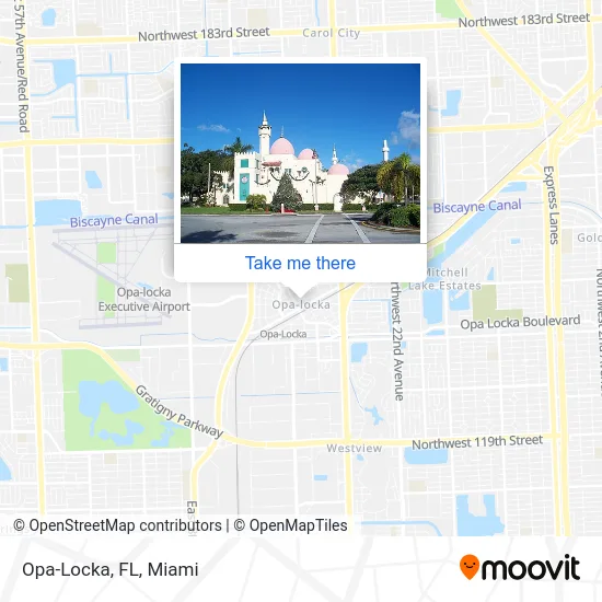 Opa-Locka, FL map