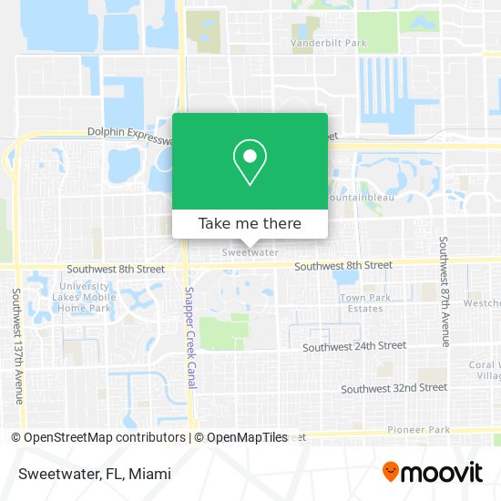 Sweetwater, FL map