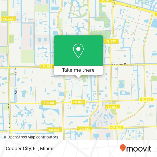 Cooper City, FL map