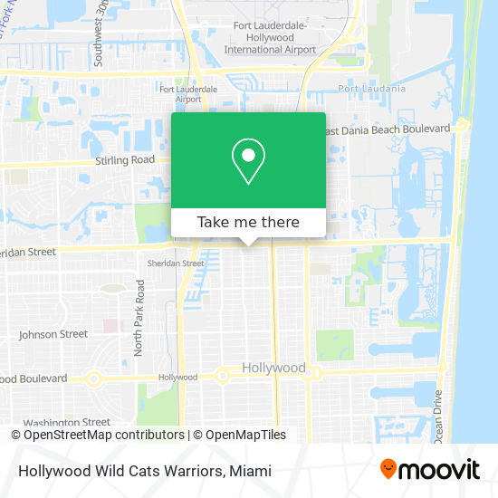 Hollywood Wild Cats Warriors map