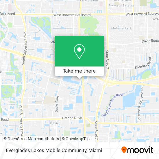 Everglades Lakes Mobile Community map