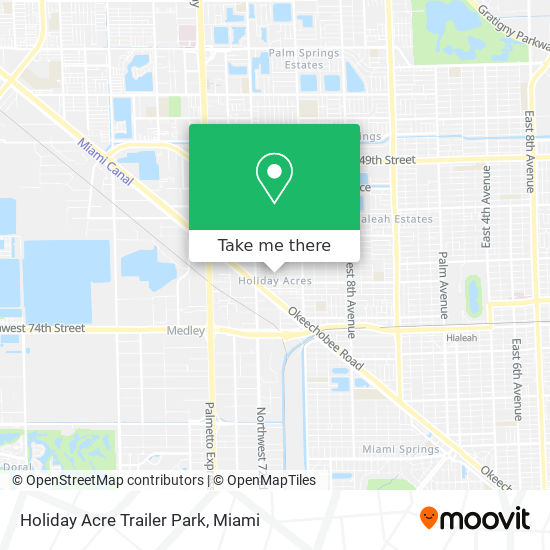 Holiday Acre Trailer Park map