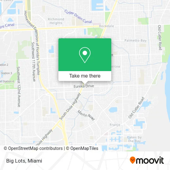 Mapa de Big Lots