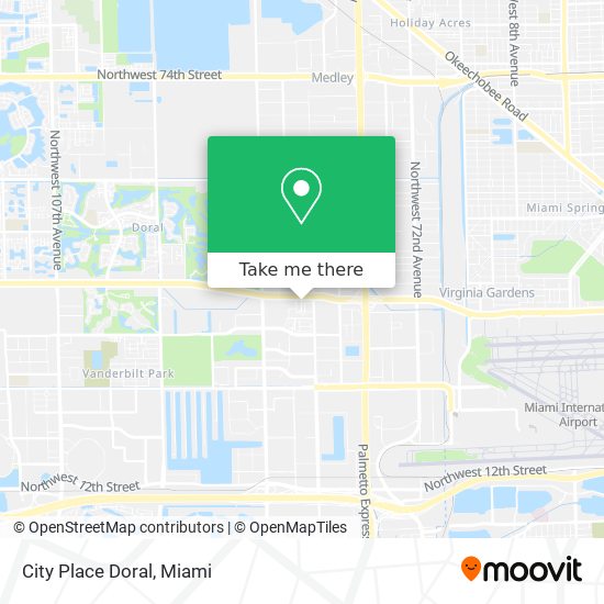 City Place Doral map