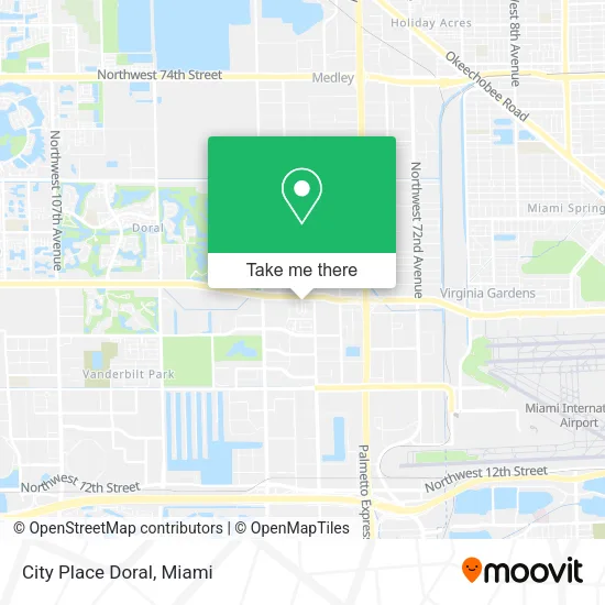 City Place Doral map