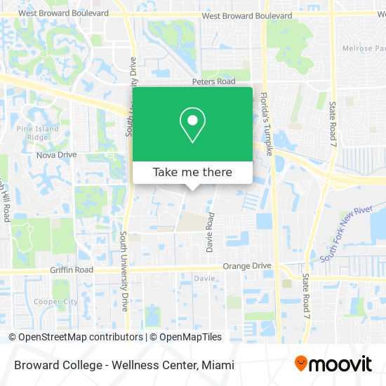 Mapa de Broward College - Wellness Center