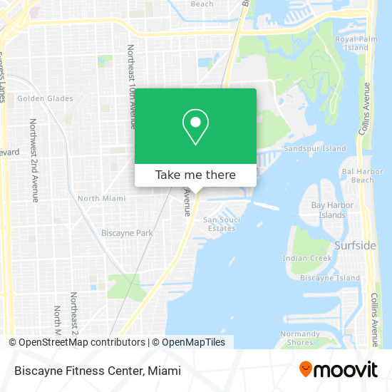 Biscayne Fitness Center map
