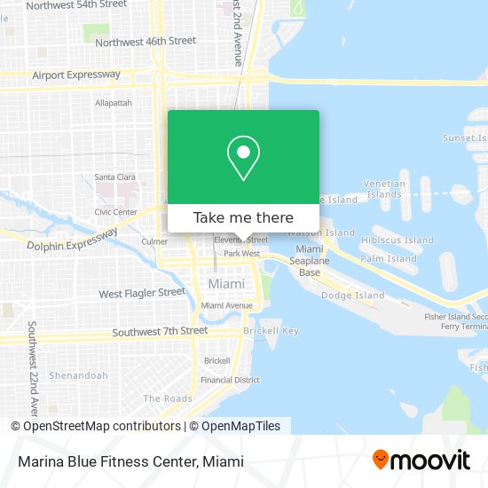 Marina Blue Fitness Center map