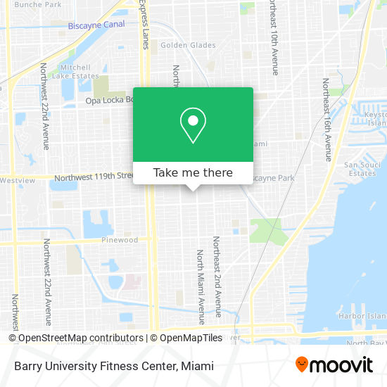 Barry University Fitness Center map
