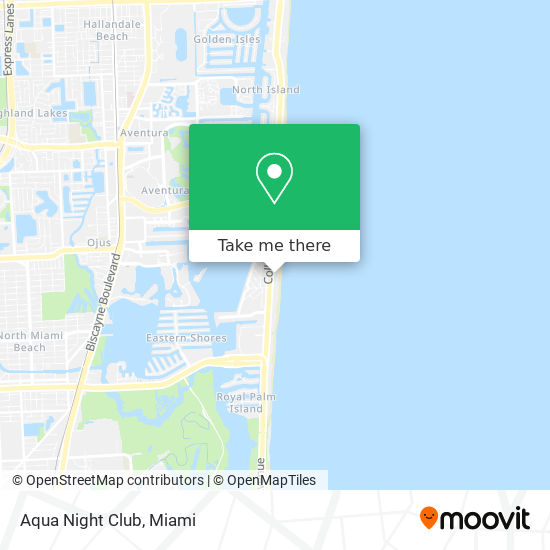 Aqua Night Club map