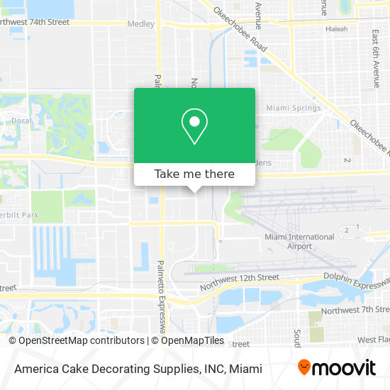 Mapa de America Cake Decorating Supplies, INC