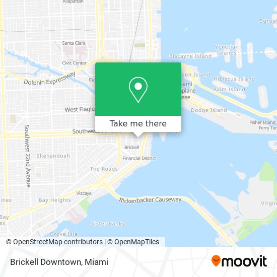Brickell Downtown map