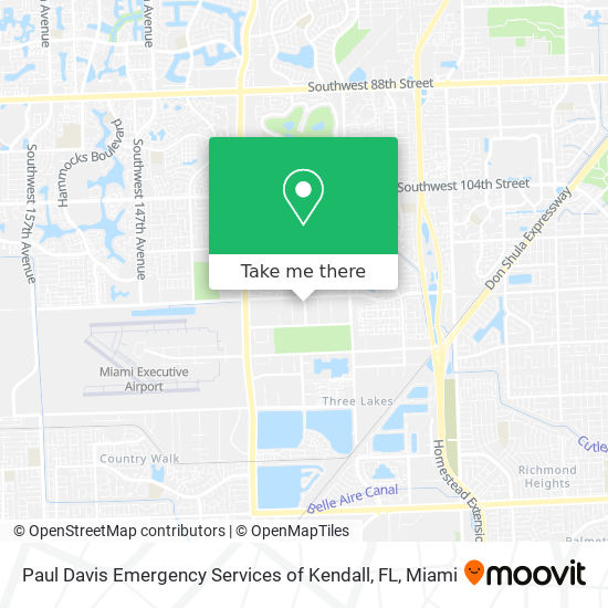 Mapa de Paul Davis Emergency Services of Kendall, FL