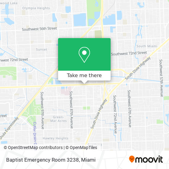 Baptist Emergency Room 3238 map