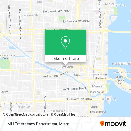 UMH Emergency Department map