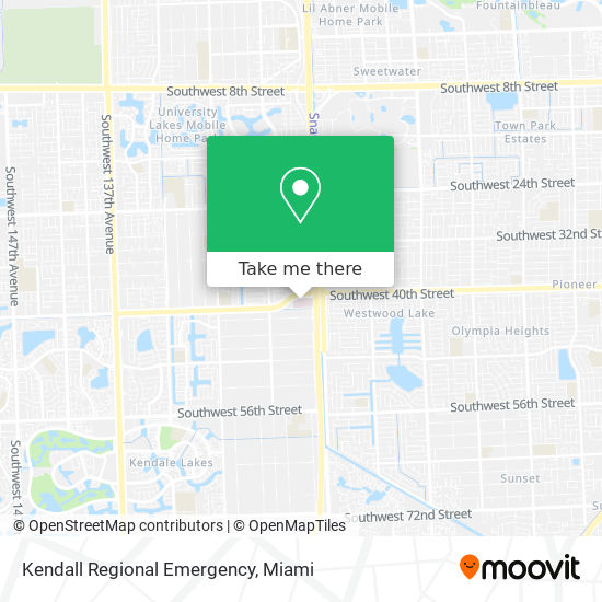 Mapa de Kendall Regional Emergency