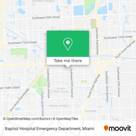 Mapa de Baptist Hospital Emergency Department