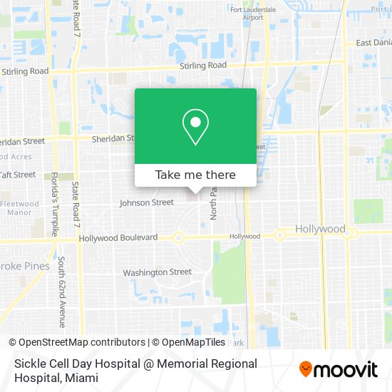 Sickle Cell Day Hospital @ Memorial Regional Hospital map