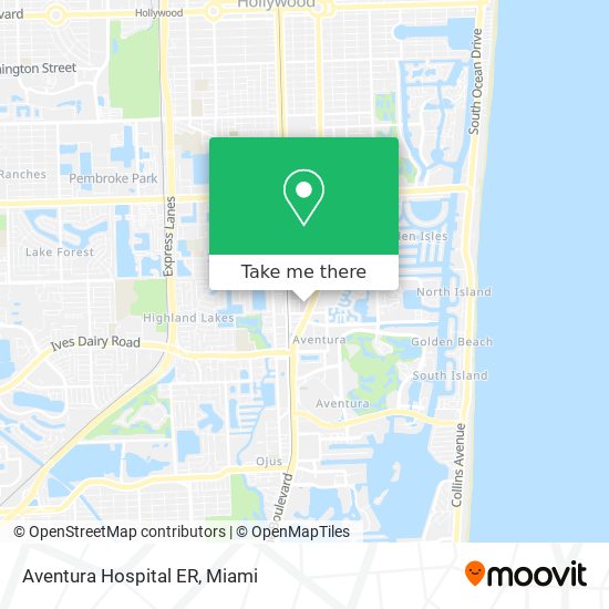 Aventura Hospital ER map