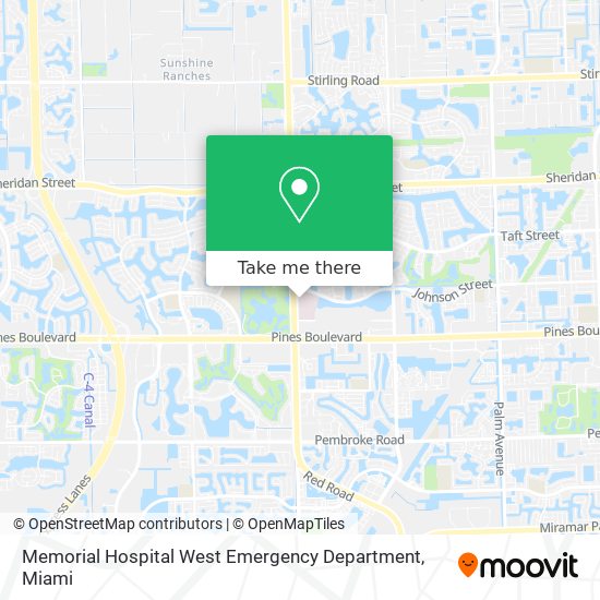 Mapa de Memorial Hospital West Emergency Department