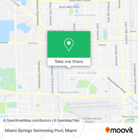 Mapa de Miami Springs Swimming Pool