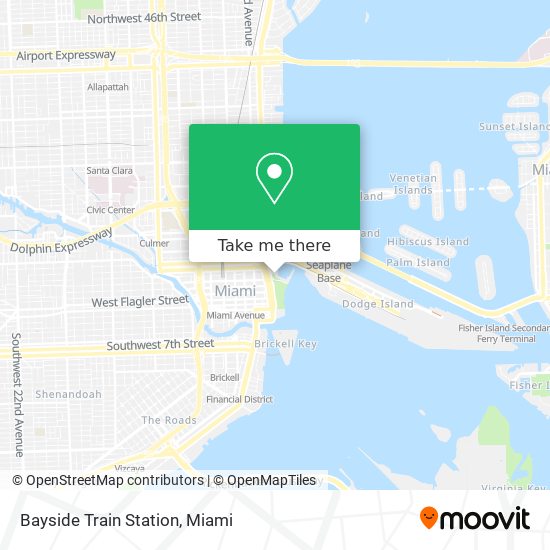 Mapa de Bayside Train Station