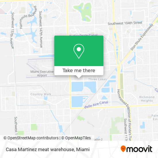 Casa Martinez meat warehouse map
