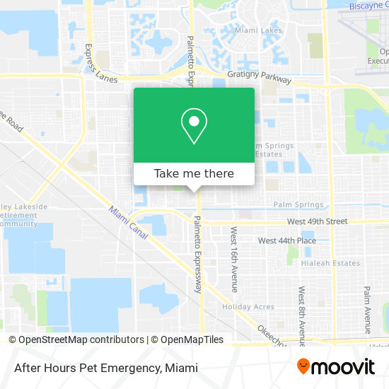 After Hours Pet Emergency map