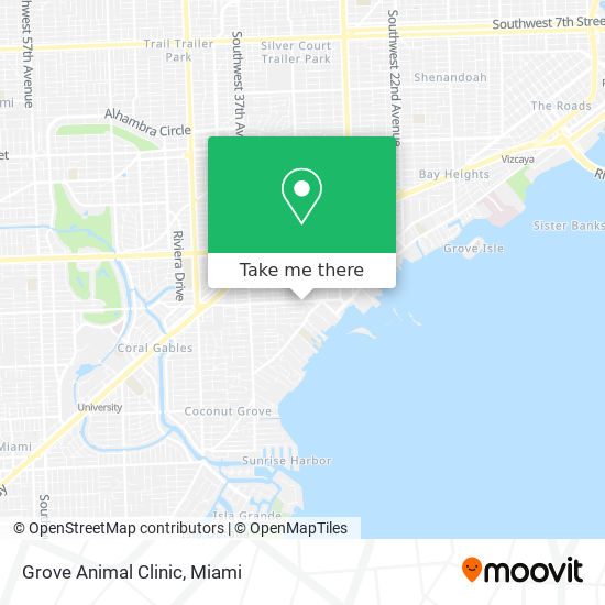 Grove Animal Clinic map