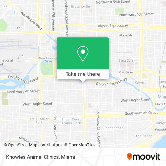 Mapa de Knowles Animal Clinics