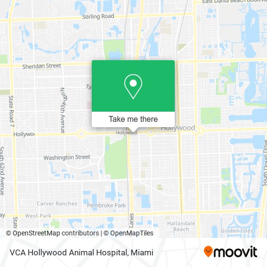 Mapa de VCA Hollywood Animal Hospital