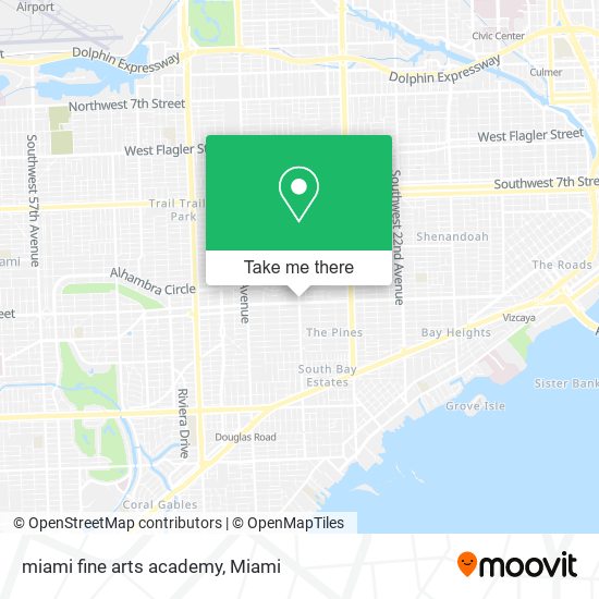 Mapa de miami fine arts academy