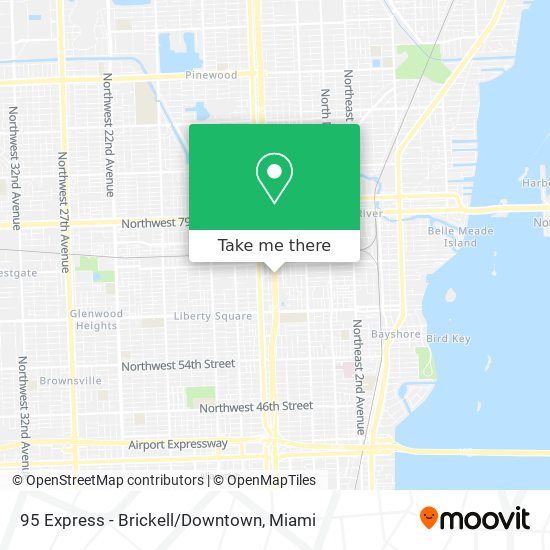 95 Express - Brickell/Downtown map