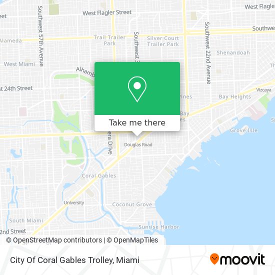 Mapa de City Of Coral Gables Trolley