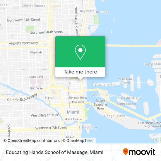 Mapa de Educating Hands School of Massage